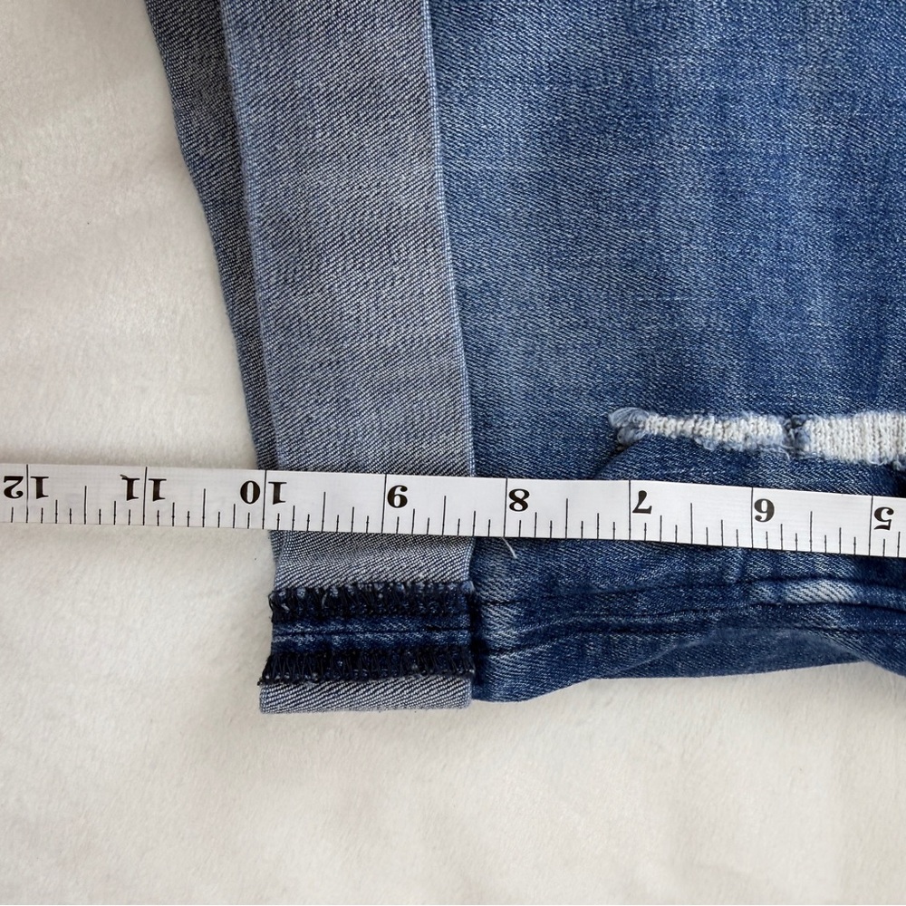 Hudson Jeans Ruby Short Distressed Rolled Cuff Denim Shorts Women’s Size 25 Blue - Picture 10 of 11